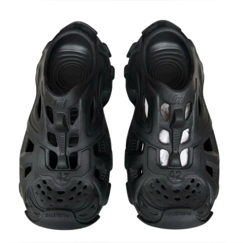 BALENCIAGA HD Molded Mens HD Mules 42 Black